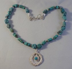 Turquoise Wreath necklace