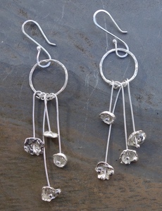 'Cascading flowers' earrings